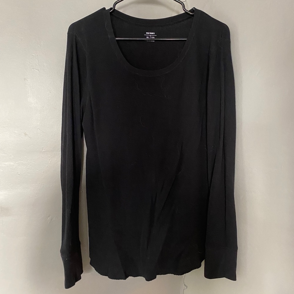 Long sleeve waffle shirt
